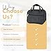 Deseret Deals Durable Canvas Scripture Carrying Case | Protective Holder & Organizer for LDS Quad or Triple Combination | Book Bag for Scriptures (Black)