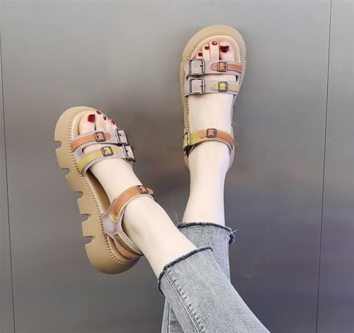 Womens Sandals Buckle Wedge Color Womens2
