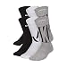Nike Kids' Everyday Cushion Crew Socks (6 Pairs), Black/White/Grey, Medium