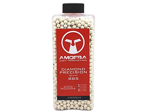 Ares x Amoeba Diamond Precision 0.25g Airsoft BB Pellet Refill Bottle Sturdy Cap (Bottle - 3300)