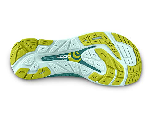 Topo Athletic Women's Zephyr Road Running Shoe, Teal/Lime, Size 6.5 #TOP2