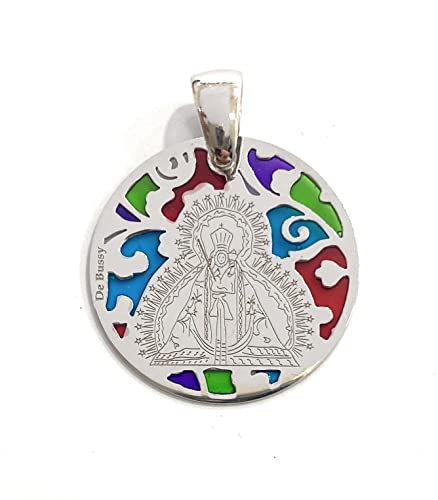 Médaille Vierge de la Tête émail et argent à porter au quotidien pour la sérénité