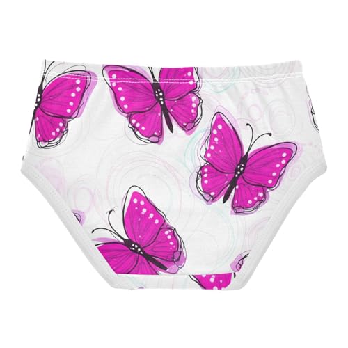 Cotton Girls Underwear Toddlers Pink Purple Butterflies White Cute Panties Girl Aesthetic Underpants Briefs 2t2