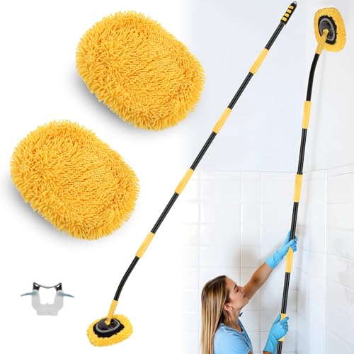 Wall Cleaner Mop,73”Wall Mop Cleaner with Long Handle,Ceiling Dust Mop