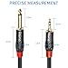 Disino 10 feet 1/4 to 1/8 Cable, Mono to Stereo Interconnect Adapter, Professional Quality, Incredible Durability