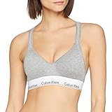 Baumwoll-Modal-Stoff Calvin Klein Damen Bustier Bralette Lift BH, Grau (Grey Heather 020), L