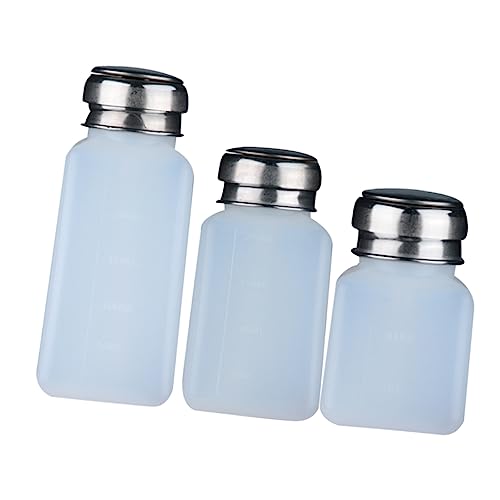 LALADEFIEE ポータブルリムーバーポンプボトル 3個パック 旅行用ボトル トイレタリー用 漏れ防止ボトル アイロンカバー付き 使いやすい