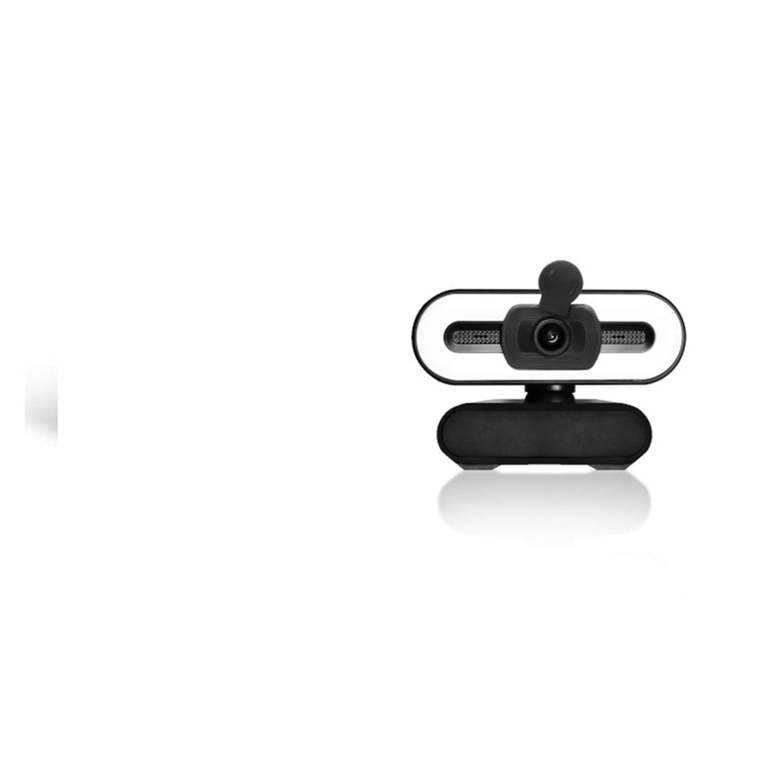Webcam, Cámara Web 1080P 4K Full HD con luz de Relleno de Anillo, computadora portátil, PC, transmisión en Vivo, cámara Web de Video con micrófono, cámaras giratorias(4K)