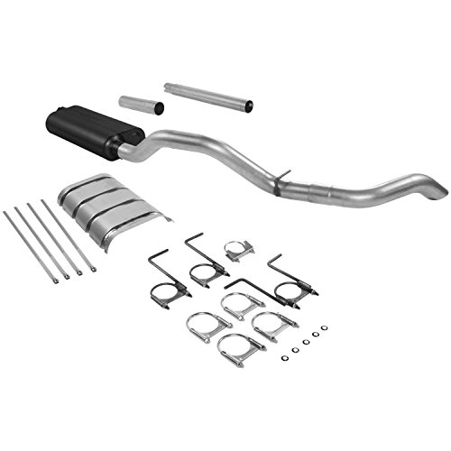 Image of Flowmaster 17198 Force II Cat-Back Exhaust Kit 3 Inch Aluminized Steel Compatible with 1987-1993 Ford F-250 /F-350 trucks with 7.5L engine and a 2.50 Inch catalytic converter