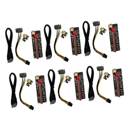 6 sets adaptador PCI-e GPU Riser para minería estable miniatura 3