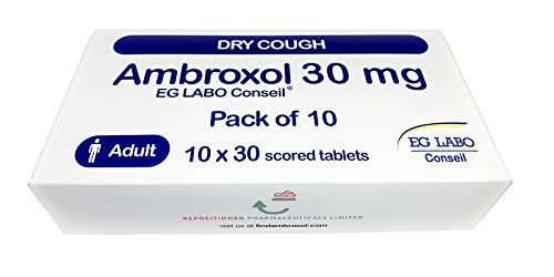 AMBROXOL Dry Cough Tablets 30 mg - Convenient Cough Relief, Sore Throat & Nerve Pain