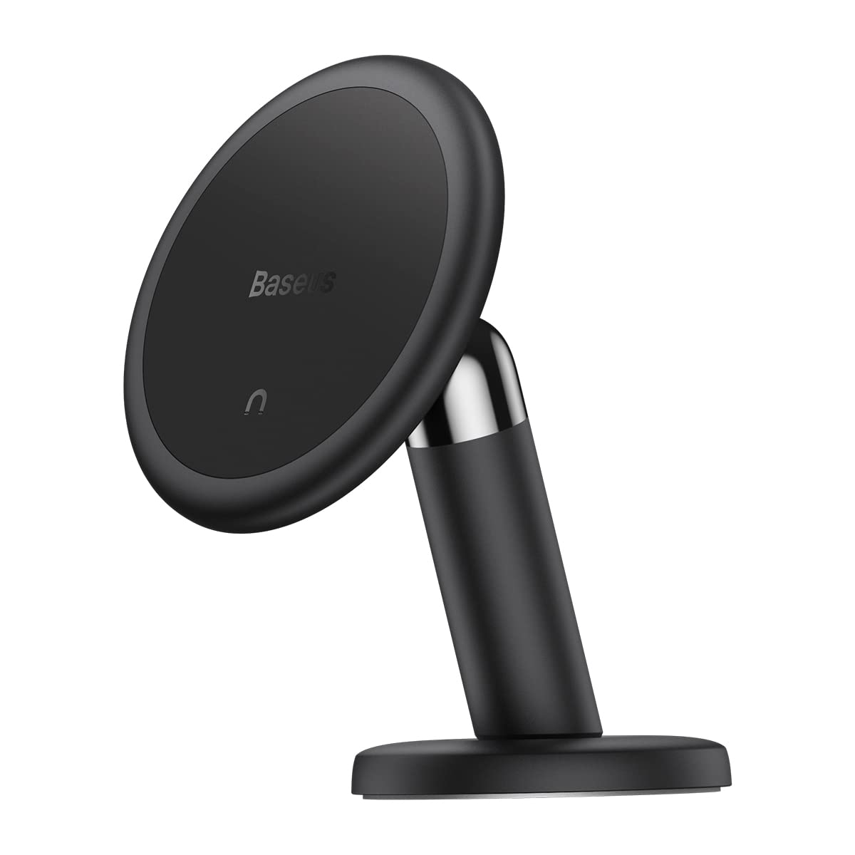 Baseus C01 Magnetic Car Phone Holder for Dashboard, 360° Rotation Cell Phone Mount With Ultra Strong Neodymium Magnets & Cable Clips On Back Compatible with iPhone, Samsung, Oppo & More