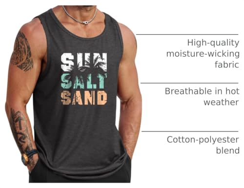 Image of VOGSTART Mens Hawaiian Beach Tank Tops Summer Vacation Muscle Top Graphic Sleeveless Shirts (S-3XL)