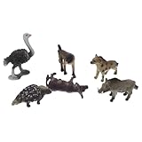 petit animal afrique du sud Décoration DIY : les modèles et les scènes peuvent être librement combinés, vous permettant de libérer votre créativité pour créer des décorations uniques, des figurines de petits animaux, des figurines d'animaux africains