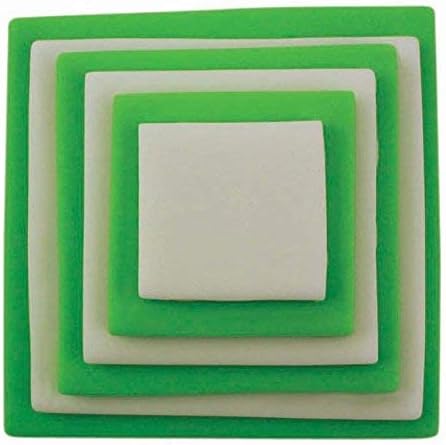 PME Square Cookie, Set of 6 Cutters, for Cake Decorating