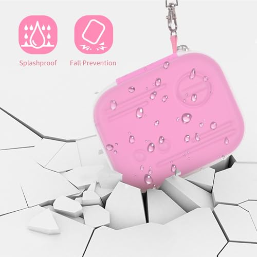 Image of Case Compatible with Yoto Mini (2024 Edition) Kids Screen-Free Bluetooth Audio Player & Card Storage Holder for up to 24 Cards - Pink