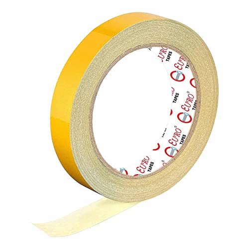 Image of EURO Car Reflective Body Self-Adhesive Glow in the Dark Strip Vinyl Neon Tape | 2 cm X 10 meter (Yellow)