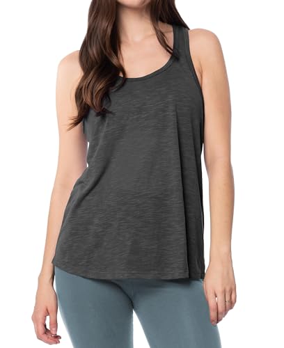 Image of Sexy Basics Women's Everyday Flowy Burnout Slub Racer Back Tanks | Active Workout Tops | Multi Packs & Colors