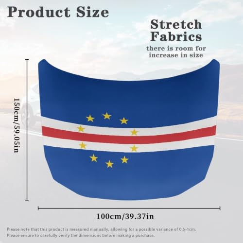 Image of Cape Verdellar Hood Cover for Truck Breathable Waterproof Fabric Dust-Proof Engine Protection Cover Universal for Cars