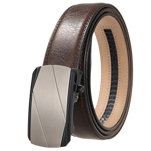 Men's Metal Belt, Automatic Buckle Genuine Leather Belt, Suitable For Business Casual Wear Aaaa-1 120cm
