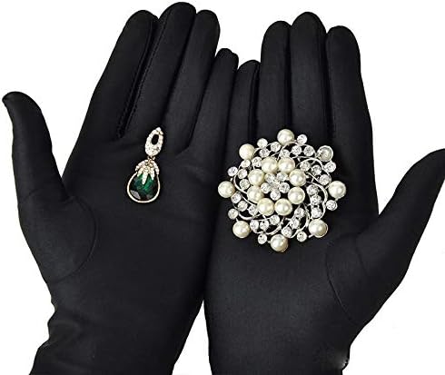 SWISSO Microfiber Gloves for Cleaning Purposes (Black, 9 inches)