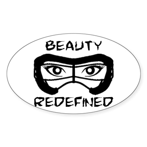 CafePress Lacrosse Beauty Redefined Sticker Oval Car Bumper Sticker