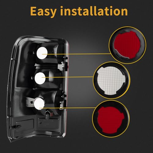 Tail Light Housing Fits 2000-2006 Chevy Tahoe Suburban 1500 2500 GMC Yukon by MiKaFex - Used condition - Image 5