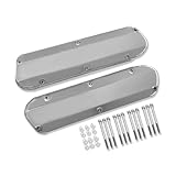 IMOOA Tall Fabricated Valve Covers Long Bolts for Ford SBF 289 302 351W V8 Engines Polished Aluminum