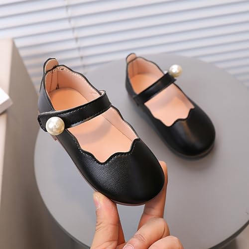 girls hiking sandal Small Shoes For Girls Fashion Big Pearl For Little Girls Solid Color Shoes Soft Soled Dance3