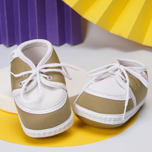 Image of Neska Moda 6 To 12 Months Baby Boys & Baby Girls Cotton Lace Booties