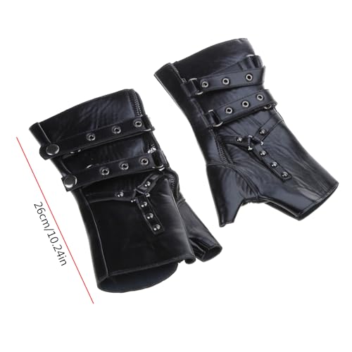 Guantes de boxeo steampunk y protectores de brazo vintage para eventos cosplay 3