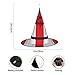 rouxf Refresco Red Coke Led Brillante Navidad Halloween Sombrero de Bruja para...