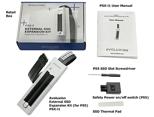 Kit de expansión SSD externa para PS5 PSX-i1 con disipador de calor interno 7