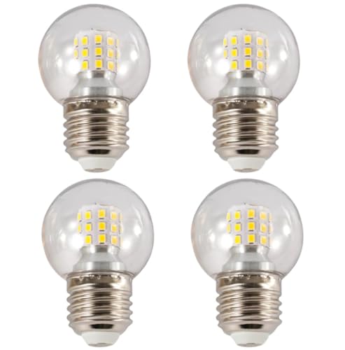 4pcs lampada e27 lámparas de Bombilla LED 220V G45 12W AMPULA Bombilla Bombilla Bombilla para proyector Colgante Lámpara de Mesa Lámpara LED mágica,Warm White