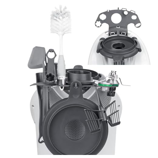 WIAZZLUK Accessoires Support pour Thermomix TM6 et TM5, pour le Placement de Couvercle/Spatule/Agitateur, 8 Trous Support Kompatibel mit Thermomix TM6/TM5