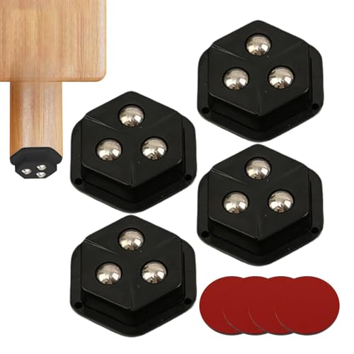 Rodillos adhesivos para electrodomésticos, ruedas adhesivas | Juego de 4 ruedas giratorias | Resbalador robusto del aparato, ruedas lisas de la bola del rodillo rotación de 360 grados para los elect