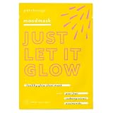 Patchology Moodmask Just Let It Glow Face Sheet Mask for Women & Men - Hydrating Facial Sheet Mask for Scarring, Clear & Healthy Skin w/Pear Fruit, Seaberry Extract & Niacinamide - Vegan (1 Count)