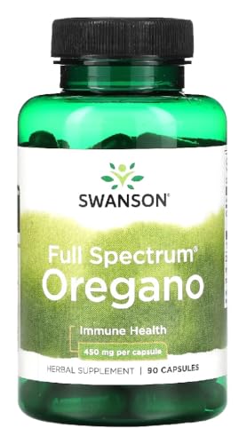 Swanson - Oregano Kapseln | Natürliches Nahrungsergänzungsmittel für das Immunsystem & allgemeine Gesundheit - 90 Kapseln