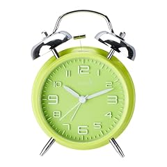 FLOITTUY (Loud Alarm for Deep Sleepers 4 '' Twin Bell Alarm Clock, Stereo Digital Dial Alarm Clock