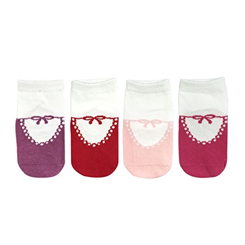 Wrapables Anti Slip Mary Jane Socks For Babies (Set Of 4) #TOP13