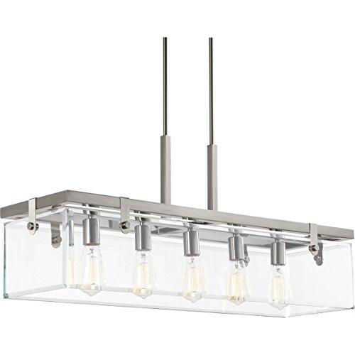 Progress Lighting P400116-009 Chandeliers, Brushed Nickel