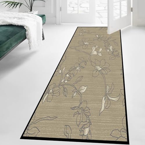 Alfombra de entrada fina con diseño abstracto y microfibra de alta resistencia de 340 cm 4