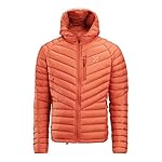 ALTUS Denali Chaqueta de pluma con capucha |Repele...: Capucha y puños ajustables con goma elástica, totalmente adaptables al contorno. Ajuste de los bajos mediante cordón y tankas. Resistente al viento, transpirable, repelente al agua y muy ligera. 3 bolsillos (1 pecho y 2 frontales). Pluma con tratamie...