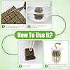 Windspeed 202Pcs Rockwool Planting Cubes Set 1 Inch, 100P Rockwool Starter Plugs with 100P 1.5 in Hydroponics Net Cup 2 Tweezers Rockwool Cubes for Hydroponics Rooting,Starting Seeds,Clone Plants #4