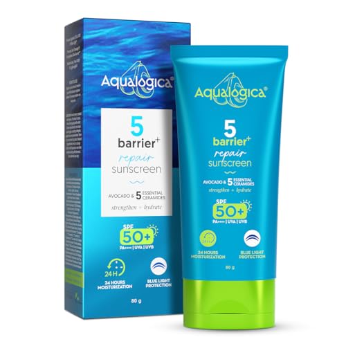 Aqualogica 5 Barrier+ Repair Sunscreen with Avocado & 5 Essential...