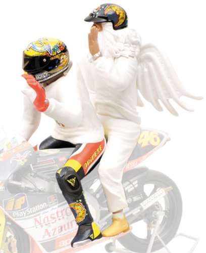 Minichamps - Figura de Rossi + angel gp 250 Rio'99 - Escala...