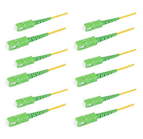 SpeedyFiberTX 6-Pack SC/APC to SC/APC Fiber Patch Cable