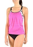 ZeroXposur Womens Swimsuits Tankini Top and Bikini Bottoms Set - Tankini Bathing Suits for Women with Bikini Briefs (Rose, Medium)