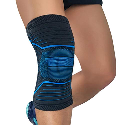 Gifftiy Basketball Knee Pads1 Pcs Basketball Fitness Meniscus Patella Protection Kneepads Silicone Padded Knee Pads Supports Brace Safety Knee Sleeve B_M