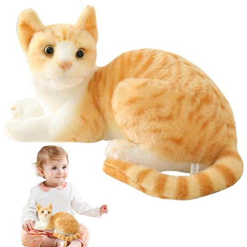 Gato de peluche realista antialérgico para dormir sin pelos 5